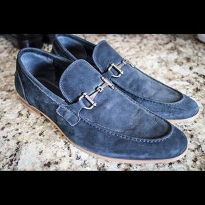 Steve Madden navy blue loafers